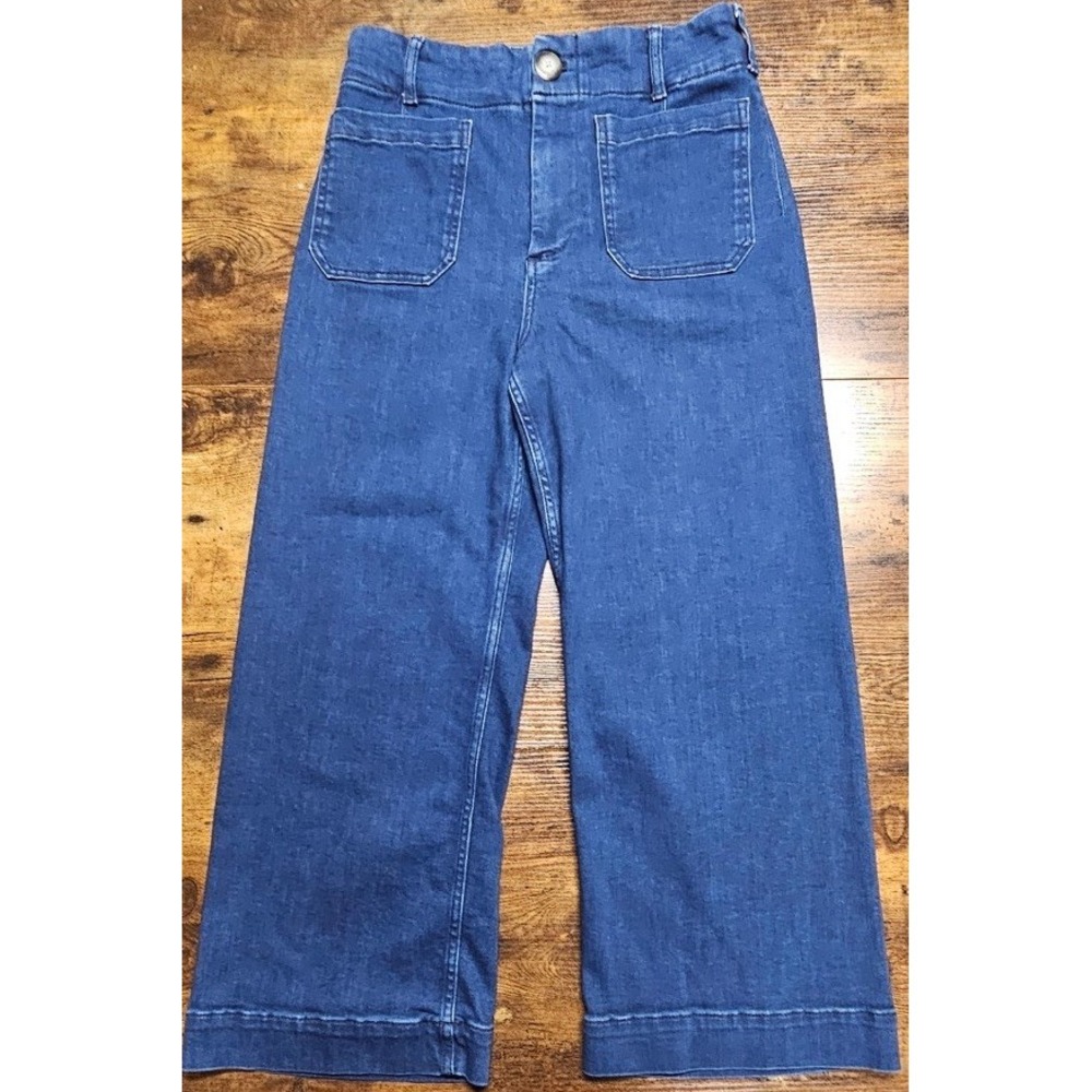 MAEVE The Colette High-Rise Wide-Leg Blue Jeans Women's Size 29x26